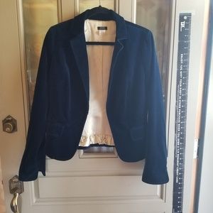 J.Crew size 10 blue velvet blazer